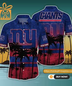 NFL Hawaiian Shirt – New York Giants Hawaiian Shirt Vintage for Men & Women – Customized Hawaiian Shirt