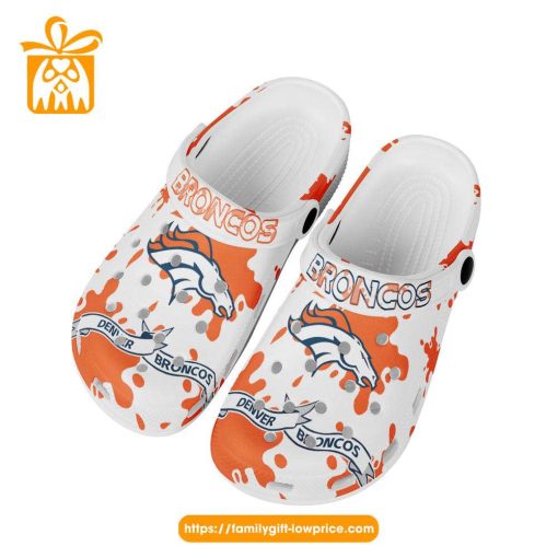 NFL Crocs – Denver Broncos Crocs Clog Shoes for Men & Women – Custom Crocs Shoes