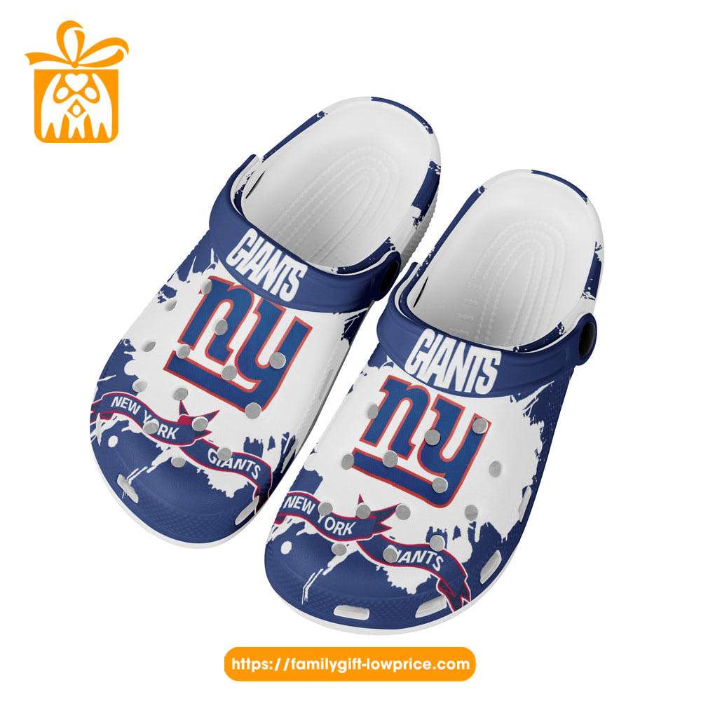 NFL Crocs - New York Giants Crocs Clog Shoes for Men & Women - Custom Crocs Shoes - Gifts From The Heart At You'll Love