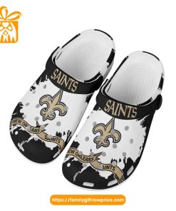 NFL Crocs - New Orleans Saints Crocs Clog Shoes for Men & Women - Custom Crocs Shoes