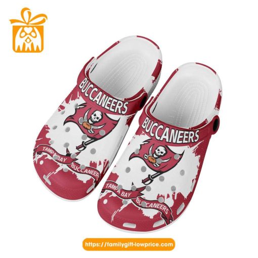 Tampa Bay Buccaneers Nfl Custom Name Crocs Clog Shoes - 365crocs