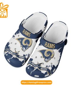 NFL Crocs - Los Angeles Rams Crocs Clog Shoes for Men & Women - Custom Crocs Shoes