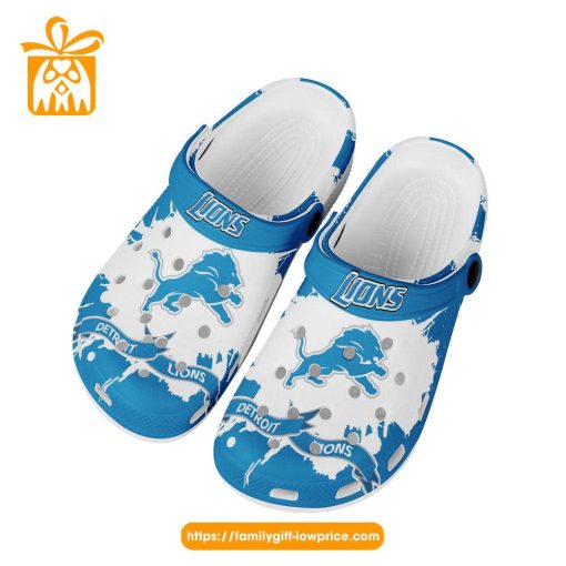 NFL Crocs – Detroit Lions Crocs Clog Shoes for Men & Women – Custom Crocs Shoes