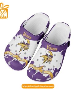 NFL Crocs - Minnesota Vikings Crocs Clog Shoes for Men & Women - Custom Crocs Shoes