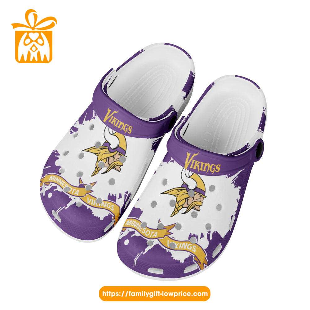 Minnesota Vikings Skol Vikings Custom For Nfl Fans Clog Shoes