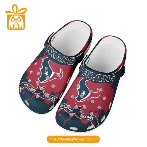 NFL Crocs – Houston Texans Crocs Clog Shoes for Men & Women – Custom Crocs Shoes