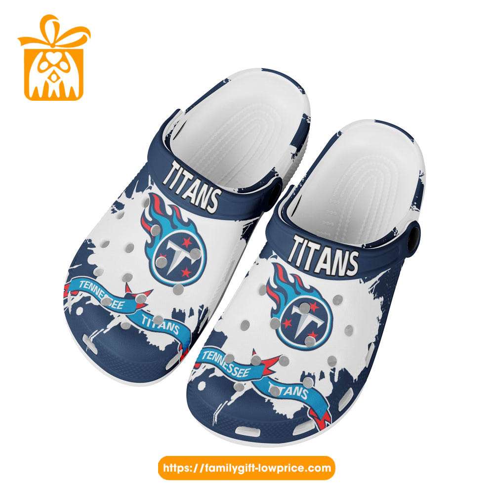 Tennessee Titans Nfl Custom Name Crocs Clog Shoes - 365crocs