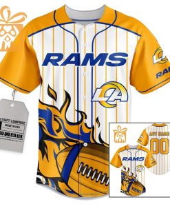 NFL Baseball Jersey – Rams Baseball Jersey TShirt – Personalized Baseball Jerseys