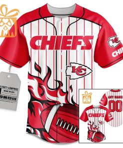 NFL Baseball Jersey – Chiefs Baseball Jersey TShirt – Personalized Baseball Jerseys