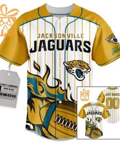 NFL Baseball Jersey – Jacksonville Jaguars Baseball Jersey TShirt – Personalized Baseball Jerseys