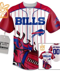 NFL Baseball Jersey - Buffalo Bills Baseball Jersey TShirt - Personalized Baseball Jerseys