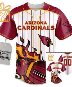 NFL Baseball Jersey – Cardinals Baseball Jersey TShirt – Personalized Baseball Jerseys