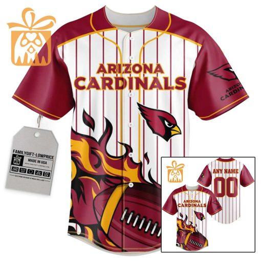 NFL Baseball Jersey – Cardinals Baseball Jersey TShirt – Personalized Baseball Jerseys