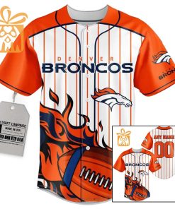 NFL Baseball Jersey – Denver Broncos Baseball Jersey TShirt – Personalized Baseball Jerseys