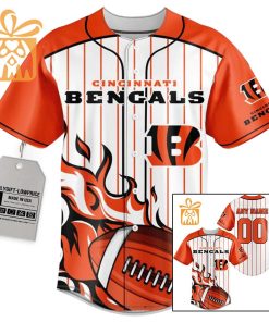 NFL Baseball Jersey - Bengals Baseball Jersey TShirt - Personalized Baseball Jerseys
