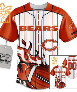 NFL Baseball Jersey - Chicago Bears Baseball Jersey TShirt - Personalized Baseball Jerseys
