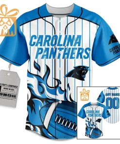 NFL Baseball Jersey – Carolina Panthers Baseball Jersey TShirt – Personalized Baseball Jerseys
