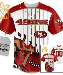 NFL Baseball Jersey – 49ers Baseball Jersey TShirt – Personalized Baseball Jerseys