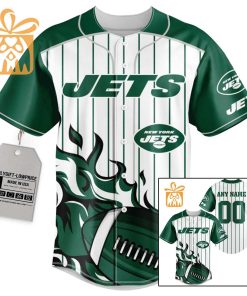 NFL Baseball Jersey – New York Jets Baseball Jersey TShirt – Personalized Baseball Jerseys