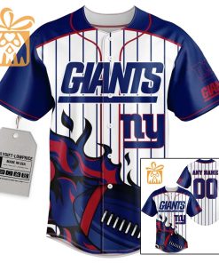 NFL Baseball Jersey – New York Giants Baseball Jersey TShirt – Personalized Baseball Jerseys