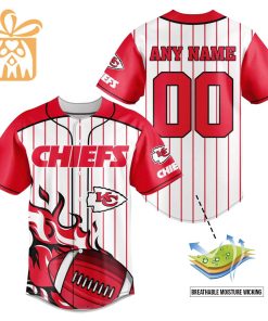 NFL Baseball Jersey - Chiefs Baseball Jersey TShirt - Personalized Baseball Jerseys