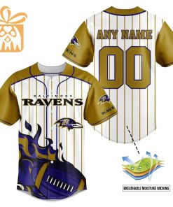 NFL Baseball Jersey - Baltimore Ravens Baseball Jersey TShirt - Personalized Baseball Jerseys
