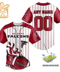 NFL Baseball Jersey - Atlanta Falcons Baseball Jersey TShirt - Personalized Baseball Jerseys