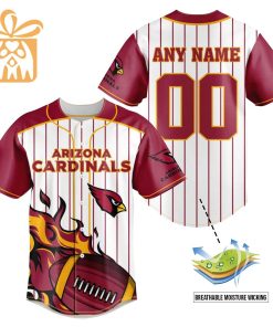 NFL Baseball Jersey - Cardinals Baseball Jersey TShirt - Personalized Baseball Jerseys