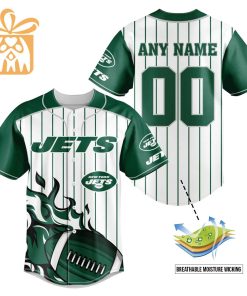 NFL Baseball Jersey - New York Jets Baseball Jersey TShirt - Personalized Baseball Jerseys