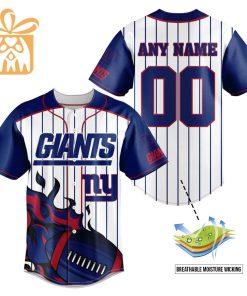 NFL Baseball Jersey - New York Giants Baseball Jersey TShirt - Personalized Baseball Jerseys