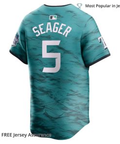 Men's American League Corey Seager Rangers Jersey, Nike Teal 2023 MLB All Star Jersey - Best MLB Jerseys