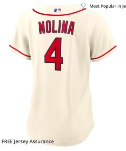 Women's St. Louis Cardinals Molina Cardinals Jersey, Nike Cream Alternate MLB Replica Jersey - Best MLB Jerseys