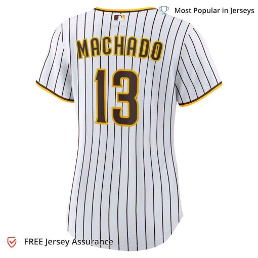 Women’s Machado Jersey Padres, Nike White/Brown Home MLB Replica Jersey – Best MLB Jerseys