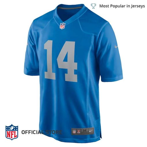 NFL Jersey Men’s Detroit Lions Amon Ra St Brown Jersey Blue Player Game Jersey