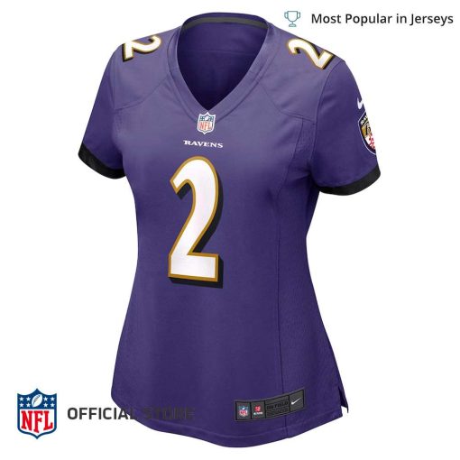 NFL Jersey Women’s Baltimore Ravens Tyler Huntley Jersey, Nike Purple Game Jersey