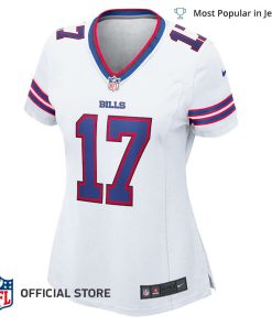 NFL Jersey Women's Buffalo Bills Josh Allen Jersey, Nike White Game Player Jersey