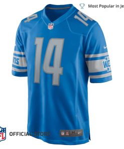 NFL Jersey Men’s Detroit Lions Amon Ra St Brown Jersey Blue Game Player Jersey