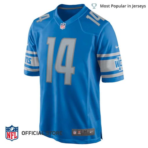 NFL Jersey Men’s Detroit Lions Amon Ra St Brown Jersey Blue Game Player Jersey