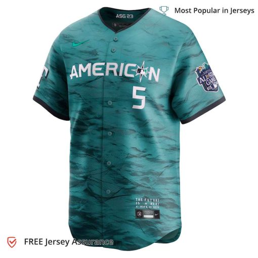 Men’s American League Corey Seager Rangers Jersey, Nike Teal 2023 MLB All Star Jersey – Best MLB Jerseys