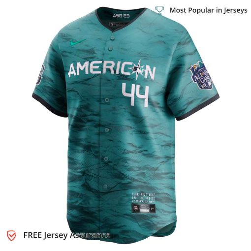 Men’s American League Julio Rodriguez All Star Jersey, Nike Teal 2023 MLB All Star Jersey – Best MLB Jerseys