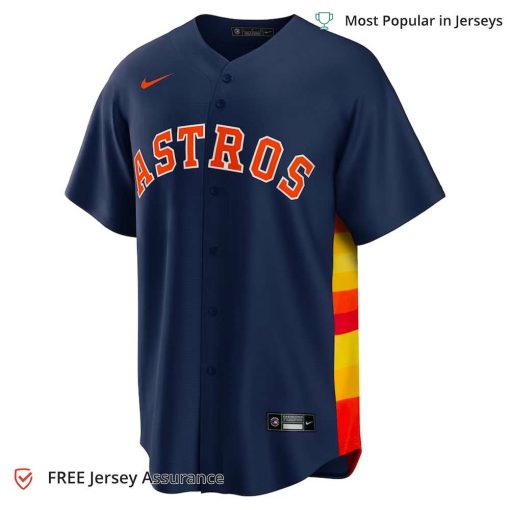 Men’s Astros Bregman Jersey, Nike Navy Alternate MLB Replica Jersey – Best MLB Jerseys