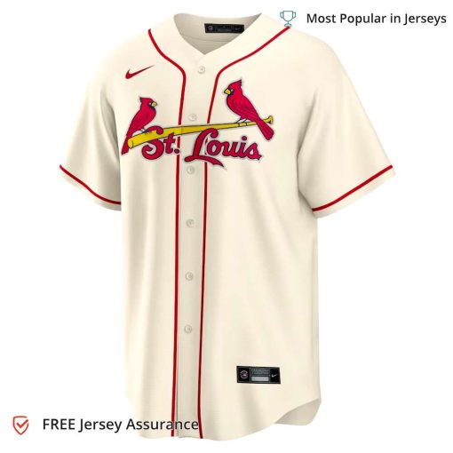 Men’s St. Louis Cardinals Molina Cardinals Jersey, Nike Cream Alternate MLB Replica Jersey – Best MLB Jerseys