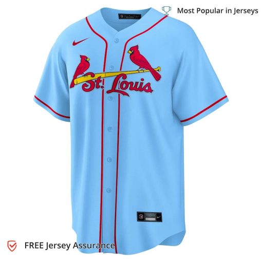 Men’s St. Louis Cardinals Molina Cardinals Jersey, Nike Light Blue Alternate MLB Replica Jersey – Best MLB Jerseys