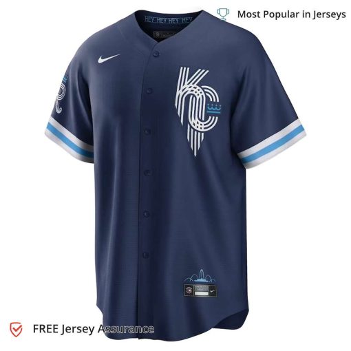 Men’s Kansas City Royals Bo Jackson Royals Jersey, Nike Navy 2022 City Connect MLB Replica Jersey – Best MLB Jerseys
