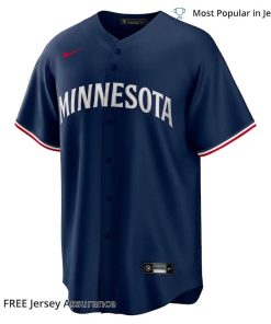 Men's Minnesota Twins Max Kepler Jersey, Nike Navy Alternate MLB Replica Jersey - Best MLB Jerseys