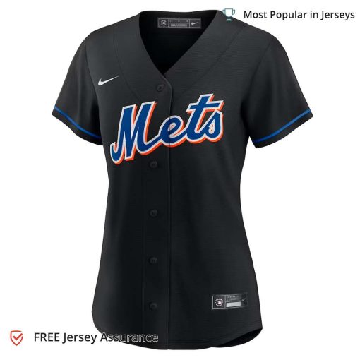 Women’s New York Mets Lindor Mets Jersey, Nike Black 2022 Alternate MLB Replica Jersey – Best MLB Jerseys