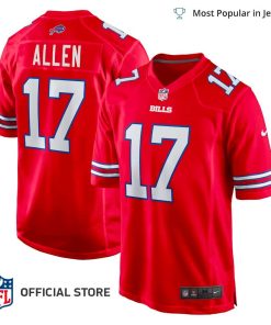 NFL Jersey Men’s Buffalo Bills Josh Allen Color Rush Jersey, Nike Red Alternate Game Jersey