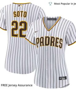Women’s Soto Jersey Padres, Nike White/Brown Home MLB Replica Jersey – Best MLB Jerseys