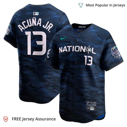 Men’s National League Acuna Braves Jersey, Nike Royal 2023 MLB All Star Jersey – Best MLB Jerseys