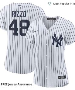 Women’s Rizzo Yankees Jersey, Nike White Home Official MLB Replica Jersey – Best MLB Jerseys